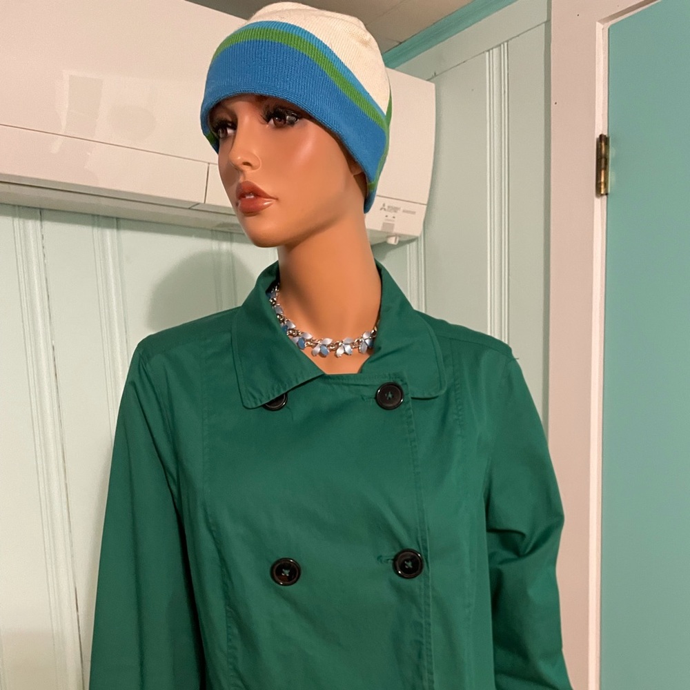 New listing *** Kelly green double breasted coat my merona Xl